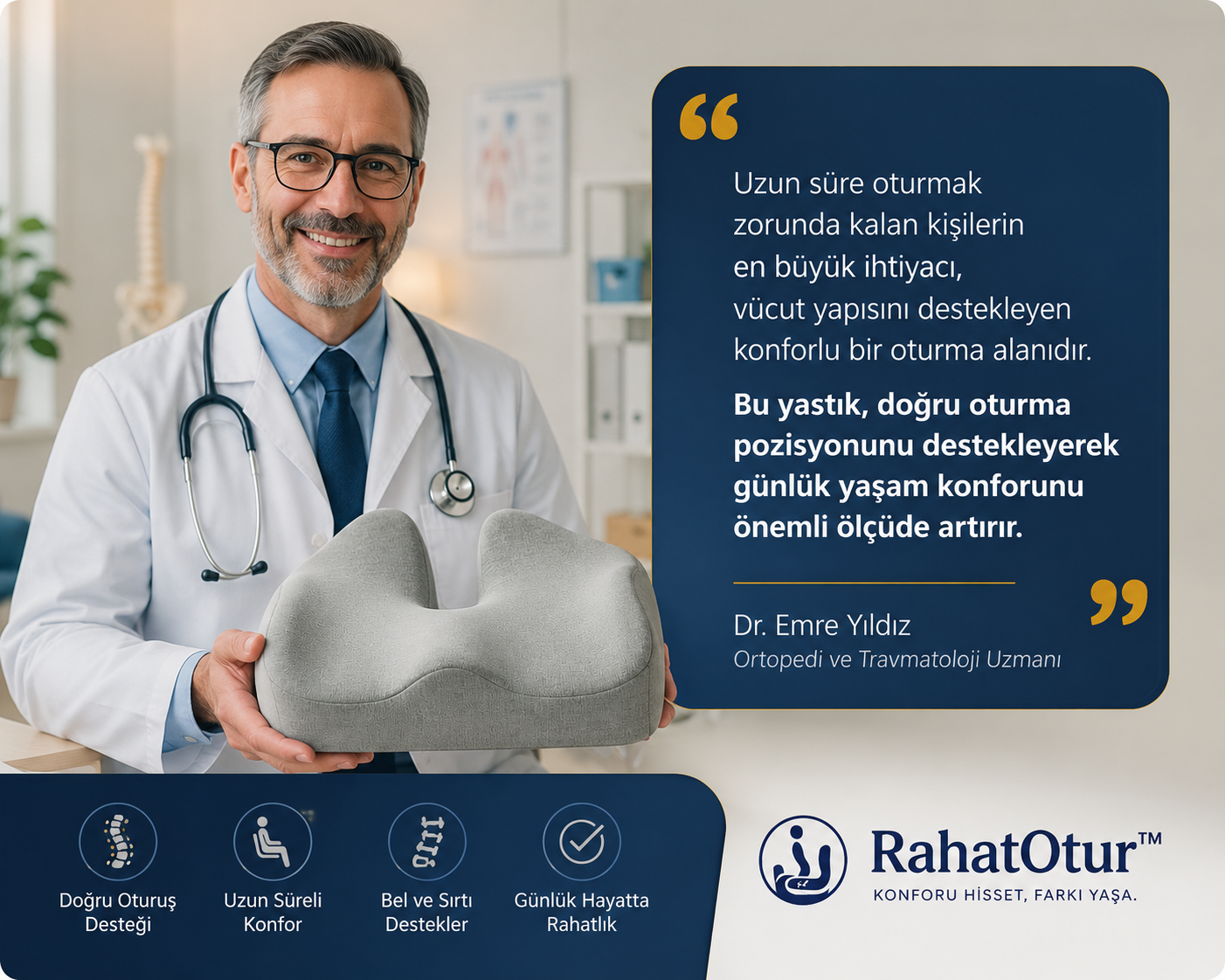 Ortopedik Oturma Minderi