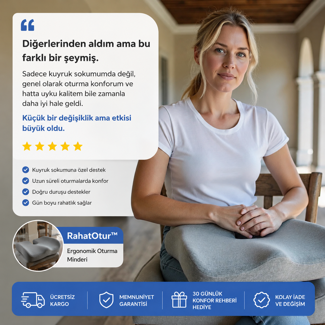 Ortopedik Oturma Minderi